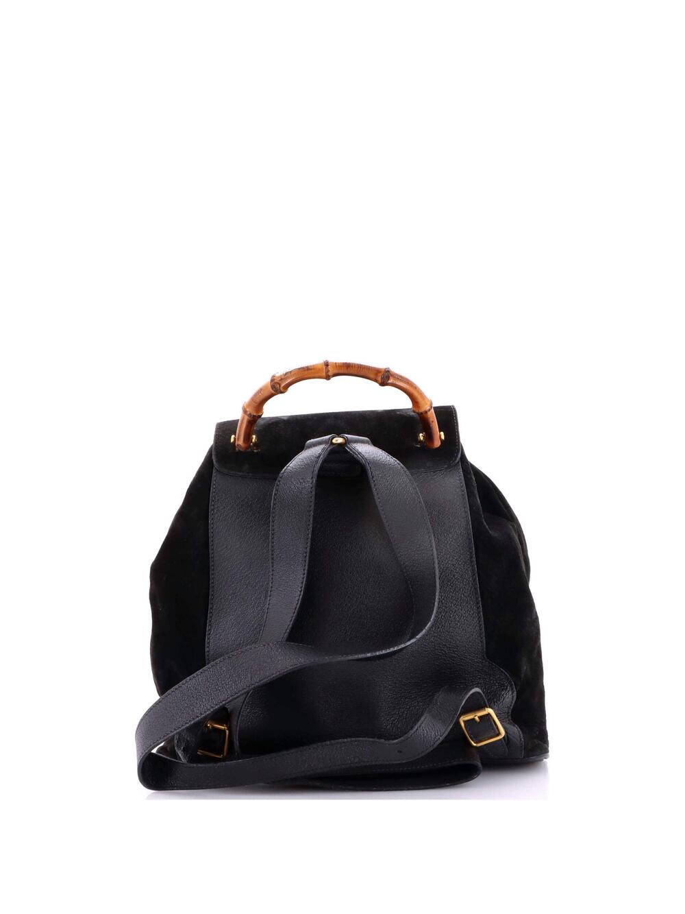Gucci Vintage Bamboo Backpack Suede #299186G55B - Picture 3 of 8